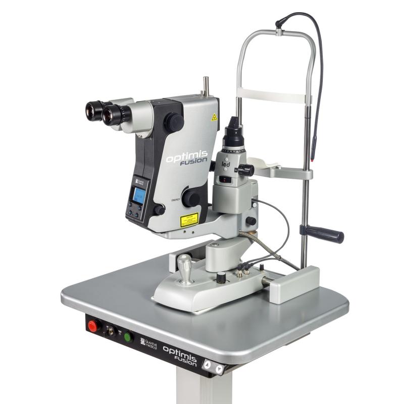 Optimis Fusion laser used for SLT treatment at the practice